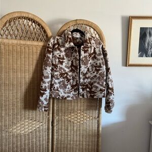 Sonoma Women's Brown and Cream Teddy Jacket